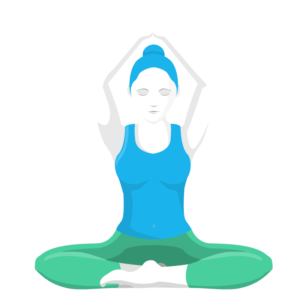 Yoga Pose Sitting Icon